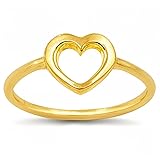 CCBFY Stainless Steel Simple Minimalist Heart