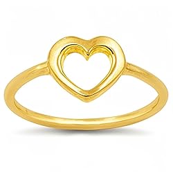 CCBFY Stainless Steel Simple Minimalist Heart