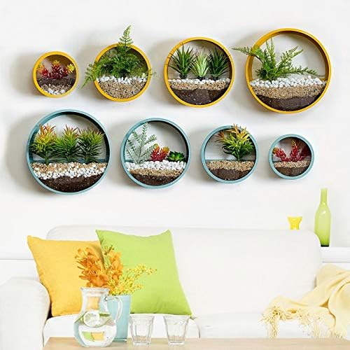 Home Decor A Small Round Wall Planters Iron Art Glass Wall Vase Succulent Plants Flowers Pot Home Living Room Office Hanging Flower Vase Bonsai Pot Home Hyundai Lighting Com Mk