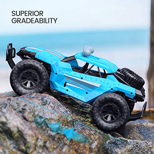 image for Tomzon Remote Control Car, 1/16 Scale High Speed Car, 2.4GHz Off Road 