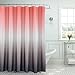 Creative Home Ideas - Textured Fabric Shower Curtain Set, Includes 12 Easy Glide Metal Rings, Modern Bathroom Décor, Machine Washable, Measures 70