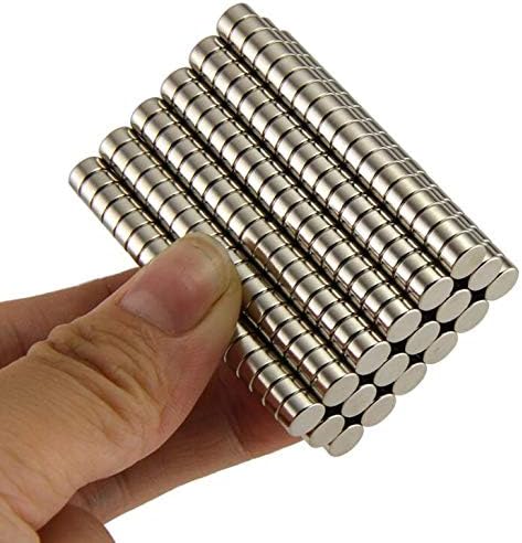 100Pieces Brushed Nickel Pawn Type Magnetic Push pin, Refrigerator Magnet, Office Magnet, Dry Erase Board Magnetic Needle, whiteboard Magnet, Round Stainless Steel Magnet, 6x2mm (0.24 inch)