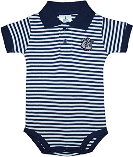 Georgetown University Hoyas Georgetown Jack Newborn Striped Polo Bodysuit, Navy, 0-3 Months