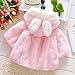 Muxika Fashion Baby Girl Fur Winter Warm Coat Cloak Jacket Thick Warm Clothes (Age:0~9 Month / Label size 6 , Pink)