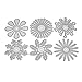 ANBOO Cutting Dies, Flower Heart Metal Cutting Dies Stencil Cutting for Making Scrapbooking Cut Flower Metal Die Cuts for Card Making (F)