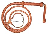 6 Foot 4 Plait TAN REAL Leather BULLWHIP bull whip