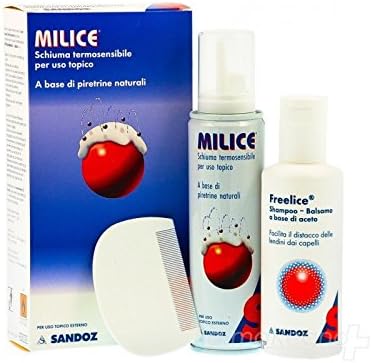 Milice Schiuma Termosensibile Per Uso Topico 150 Ml Shampoo Complementare 80 Ml Pettine A Denti Fitti Per La Rimozione Di Lendini E Pidocchi Amazon It Bellezza