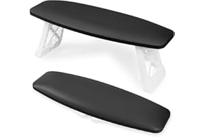 AMAZDIP 15.2 Inches Big Nail Arm Rest Hand Rest Stand, Nails Tech Must Have Supplies, Professional Foldable Soft Microfiber Leather Foot Hand Stand Cushion Pillow for Manicure Station, Black