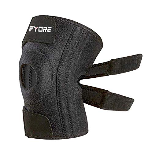 Fyore Knee Brace,Knee Braces for Men and Women,Knee Support with Side Stabilizers, Open Patella, 4 Adjustable Straps for Arthritis, Meniscus Tear, Injury Recovery and Knee Pain Relief