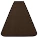 House, Home and More Skid-Resistant Carpet Runner - Chocolate Brown - 4 Feet X 27 Inches