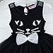 Girl Halloween Dress Black Cat Dress Fancy Holiday Party Dresses Size 6