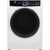 Electrolux ELFE7637AW 27 in. W 8 cu. ft. Front Load Electric Dryer with Perfect Steam and LuxCare Dry System in White