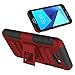 Elegant Choise Galaxy J7 Sky Pro Case, Galaxy J7 V Case, Galaxy J7 Perx Case, Heavy Duty Full Body Protective Case Cover with Belt Swivel Clip and Kickstand for Samsung Galaxy J7 2017 (Red)