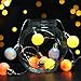 BRIGHT ZEAL 7.5' LED Pastel Globe String Lights Battery Operated Ball Lights with Timer (TEN 2