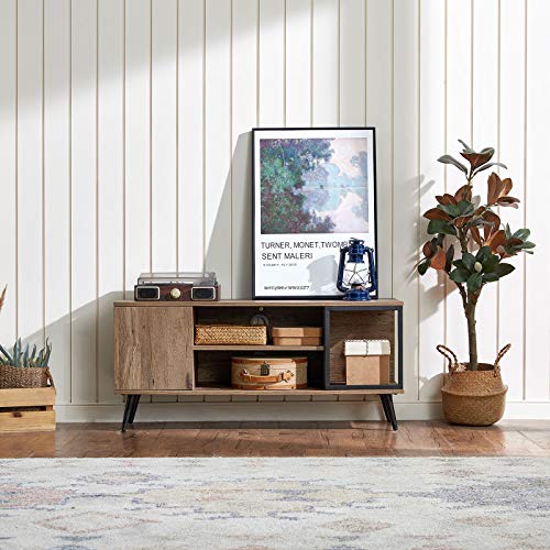 LINSY HOME Mid Century Modern TV Stand with Storage , 50 Inches Wood Entertainment Center Media Console Table with… - Image 4