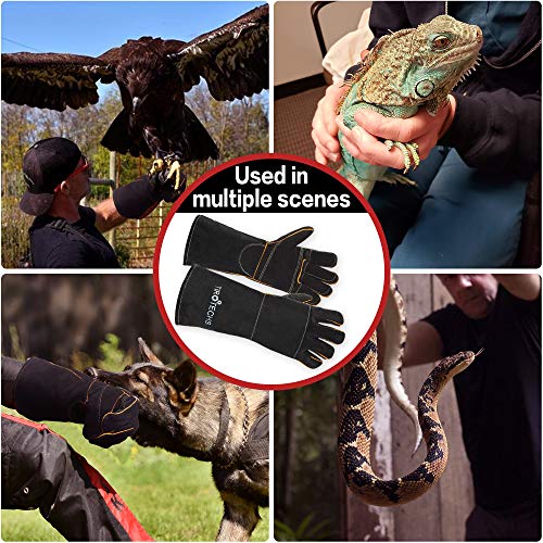 TIROTECHS Animal Handling Gloves Bite Resistant Gloves for Cats, Dogs