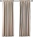 AmazonBasics Room Darkening Blackout Window Curtains with Tie Backs Set, 52