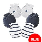 HaloVa Baby Gloves, 0-3 months Newborn Infant Toddler Boys Girls No Scratch Mittens, 100% Cotton, Soft and Comfortable
