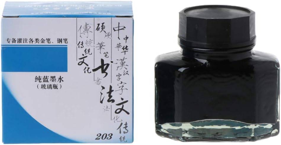 FlyWANG 50 Ml Bottled Glass Smooth Writing Fountain Pen Ink Refill School Student Stationery Office Supplies