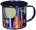 Folklore Night Design Enamel Camping Coffee Mug, 13.5 oz