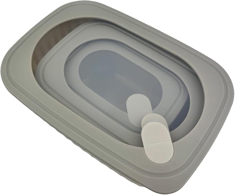 FIH 1651 Set luftdichte Behälter mit Ventil 380 ml 850 ml 1600 ml mikrowellengeeignet spülmaschinengeeignet gefriergeeignet