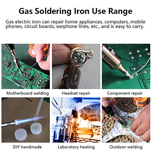 image for Dasuy Butane Soldering Iron Kit 8ml Cordless Self-Igniting Solder Stat