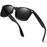 aisswzber Retro Classic Polarized Sunglasses for Men Women Square Frame