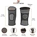 ProFitness Knee Sleeves (One Pair) Knee Support for Joint Pain & Arthritis Pain Relief - Effective Support for Running, Pain Management, Arthritis Pain, Surgery Recovery (Medium, Dark Gray/Orange)