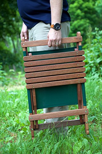 Byer of Maine 235P Pangean Lounger/ Portable Wooden Chair, Green