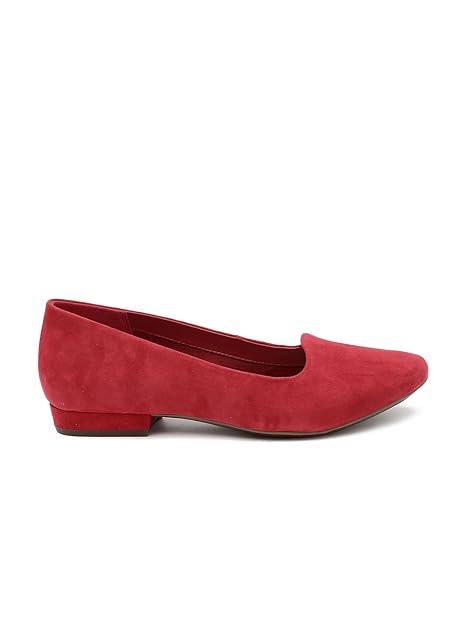 clarks red flat shoes