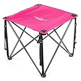 Lucky Bums Quick Camp Table with Carrying Bag, Pink
