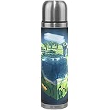 Architecture Planet Space Earth Minecraft Green 500ml Stainless Steel Double Walled Vacuum Insulated Water Bottle Travel Mug Leather Cover Thermos 17 Oz Buy Online In Aruba At Aruba Desertcart Com Productid
