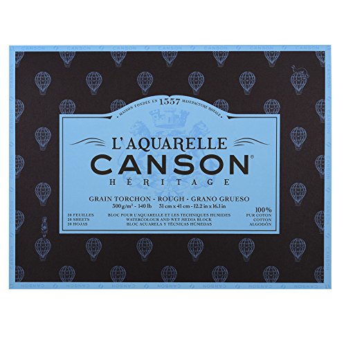 Canson Heritage Watercolour Block - 20 Sheets - 300gsm - 12