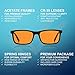 Orange +1.5 Blue Light Blocking Reading Glasses for Women & Men - Reader Sleep & Migraine Glasses - 1.5 Amber Readers Blue Light Glasses for Computer Eye Strain Eye Fatigue - Blue Blockers (+1.50)