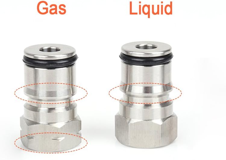 MRbrew Cornelius Type Ball Lock Keg Posts, Stainless Steel Poppets and Springs, Poppet Female Thread Gas + Liquid 19/32-18 Thread (Post & Poppet): Kitchen & Dining
