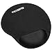 VicTsing Mouse Pad, Ergonomic Mouse Pad with Gel Wrist Rest Support, Gaming Mouse Pad with Lycra Cloth, Non-Slip PU Base for Computer, Laptop, Home, Office & Travel, Black primary
