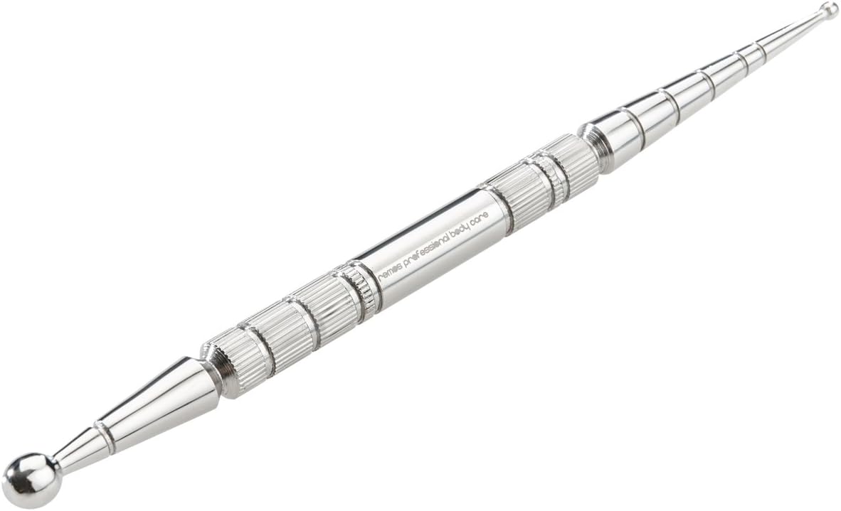 REMOS Acupressure & Meridian Pen - Stainless Steel - 13 cm Ball-diameter 2.5/6.0 mm