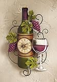 Wine Bottle Wall Clock