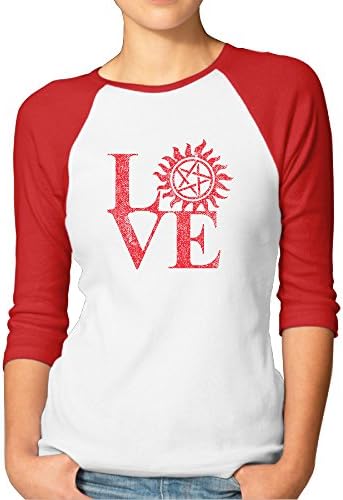 Women's Love Hunting Supernatural Funny 3/4 Sleeve Baseball Raglan Shirts