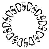 UINSTONE 20Pcs Carabiner #Slide Lock #S-Biner #Plastic #Light Weight
