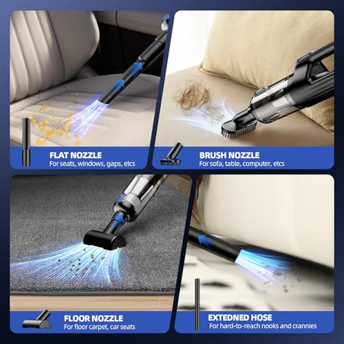 MONOZEL Car Vacuum Portable Cordless, 18000Pa 2 in 1 Vacuum Cleaner&Air Duster, photo 11