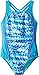 Speedo Girl's Swimsuit One Piece Thick Strap Racer Back Printed