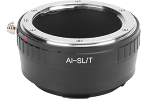 Lens Converter Adapter Ring AF AI P D S G Lens to L T Mount Camera Manual Operation Lightweight Black