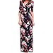 Hot Sale!Women Long Dress,Canserin Women's 2017 New V Neck Boho Floral Print Long Maxi Dress Evening Party Sundress Beach Dress