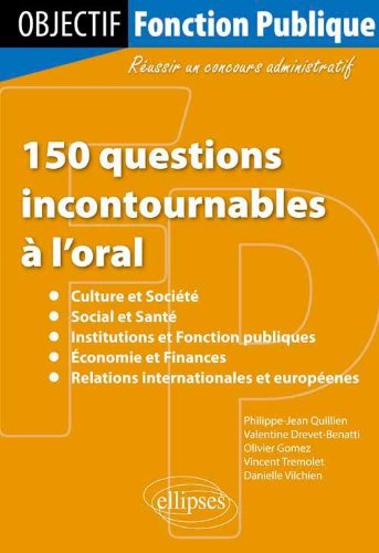 150 questions incontournables à l'oral