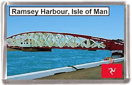 Puerto de Ramsey de la isla de Man regalo de recuerdo imán para ...