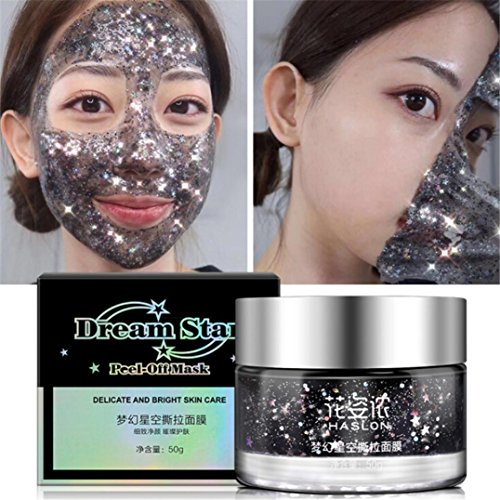 Yeefant Tearing Moisturizing Cleaning Nourishing Brightening Facial Face Care Genuine Moisture Peel Off Star Mask Sheet DIY Natural Spa Skin Care Cosmetics for Women Adult