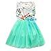 Zhuannian Baby Girls Flower Sleeveless Dresses