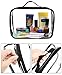 JAVOedge (2 PACK Large Bag Clear PVC Cosmetic Makeup Organizer, Travel Toiletry Bag