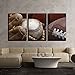 wall26 Canvas Print Wall Art Set Baseball, Mitt, Football & Basketball Sports Athletes Photography Realism Contemporary Scenic Colorful Multicolor for Living Room, Bedroom, Office - 16